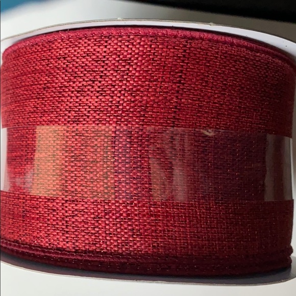 New Christmas Wired Red Ribbon - Picture 3 of 5